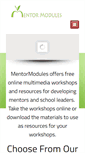 Mobile Screenshot of mentormodules.com