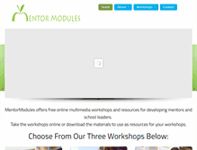 Tablet Screenshot of mentormodules.com